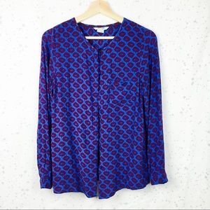 Boden Floral Long Sleeved Blouse, size 6 U.S.